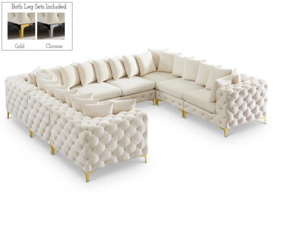 Sectionnel modulaire en velours Tremblay