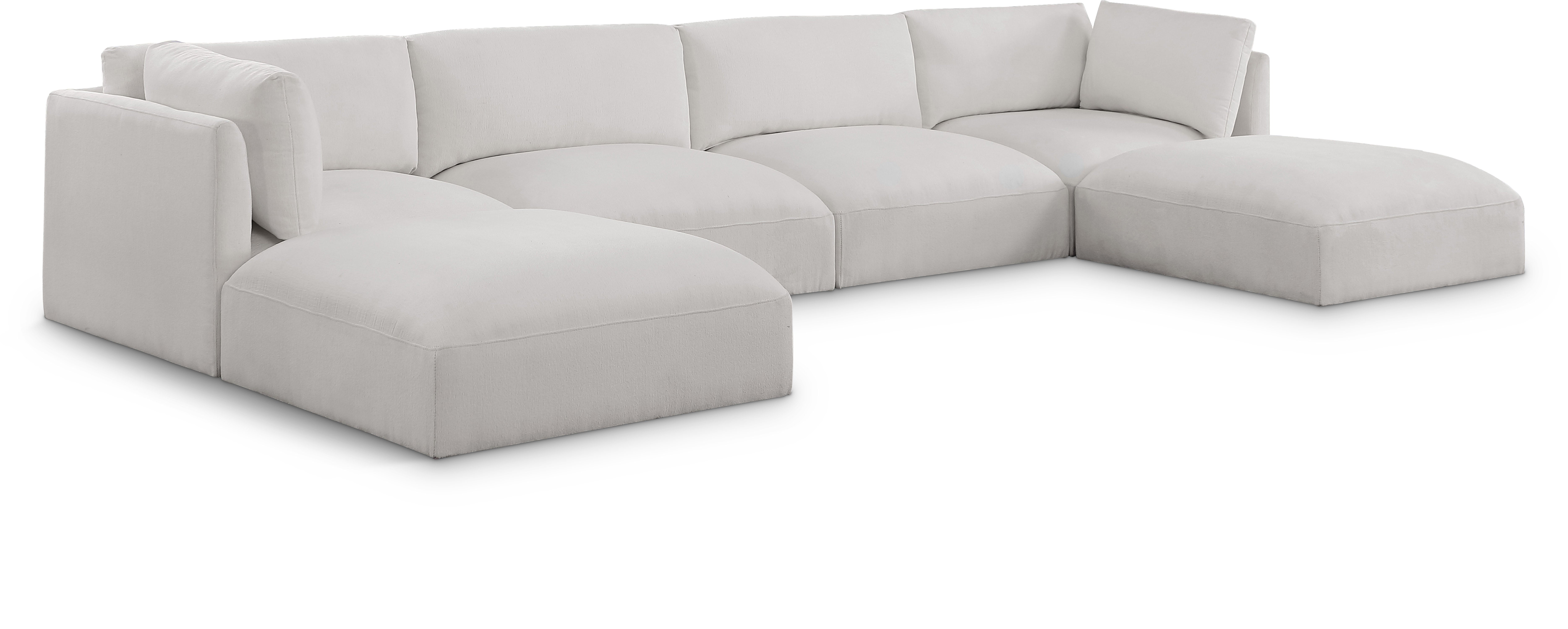 Sectionnel modulaire en tissu Ease