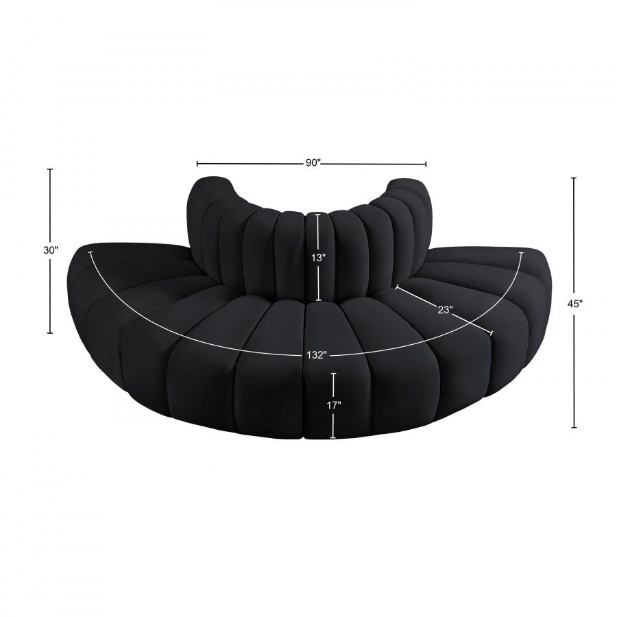 Arc Velours 4pc. En coupe