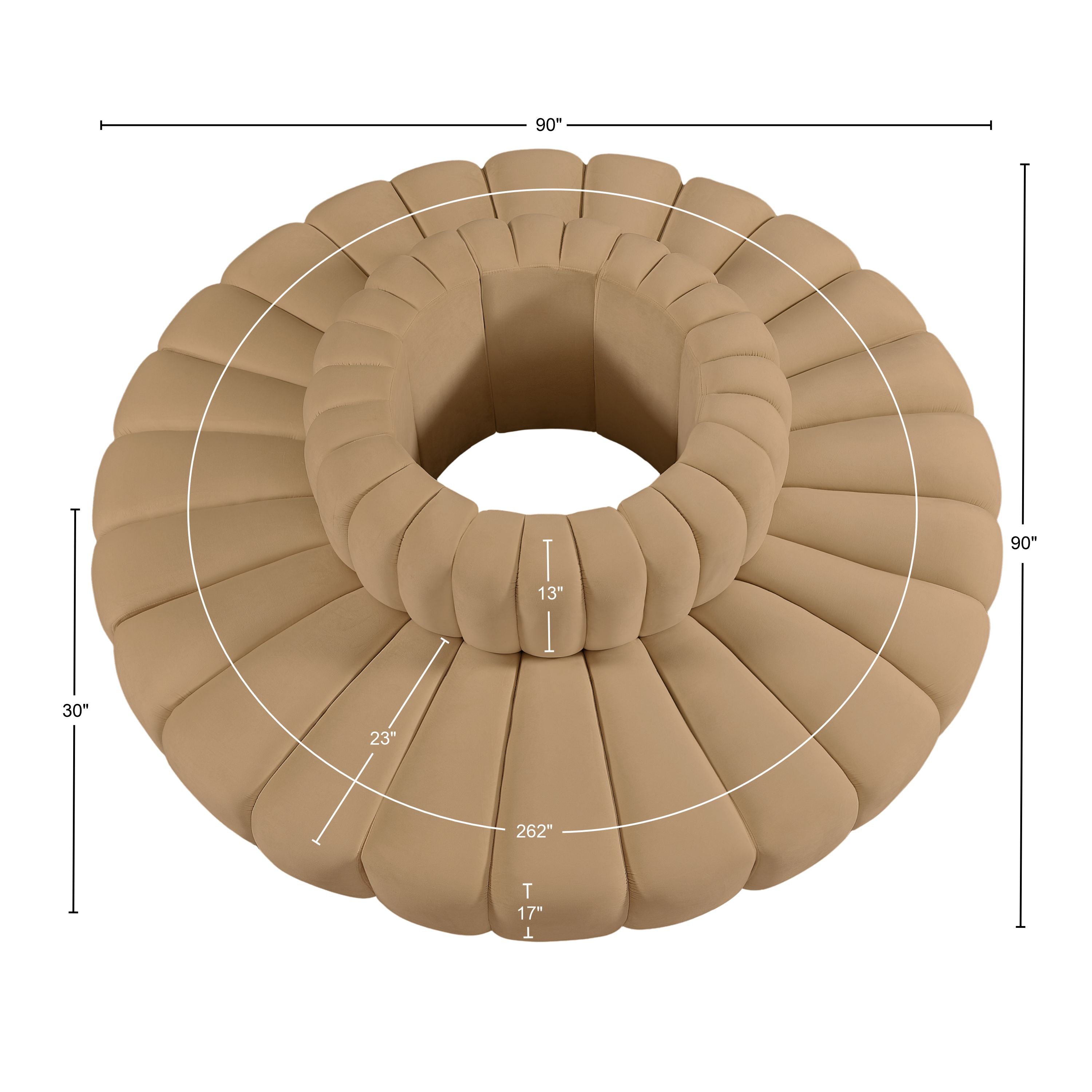 Arc Velours 8pc. En coupe