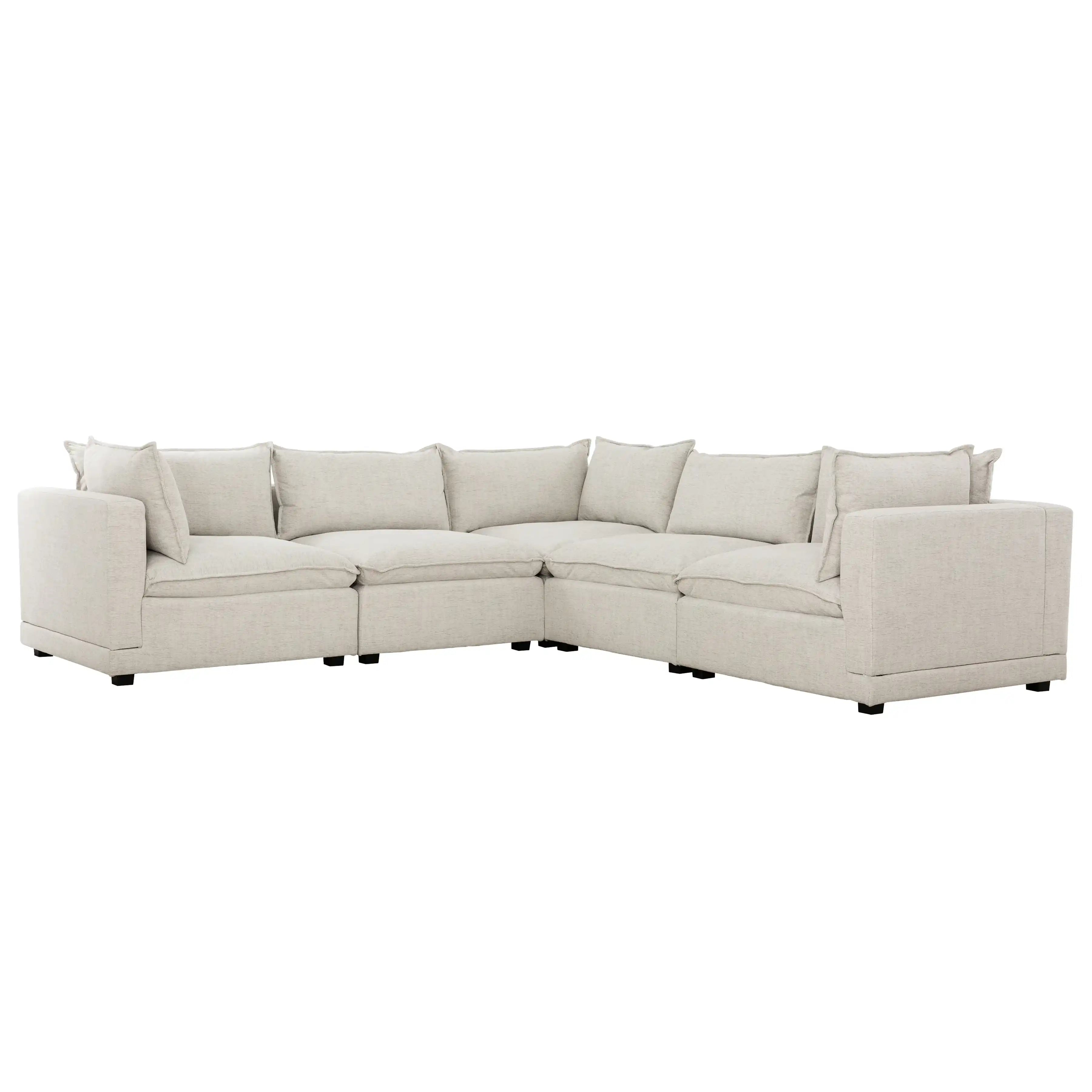 Sofa de Coin Marliss 5 Pièces | Grand Sectionnel Modulaire